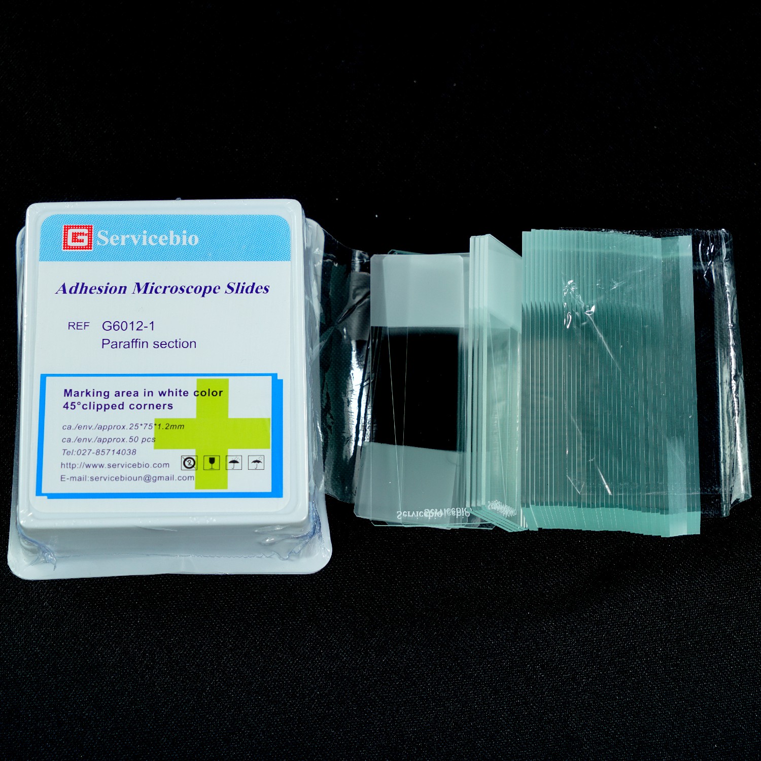 Paraffin Sample Slides 1mm Adhesive Slides for Lab Research Microscope